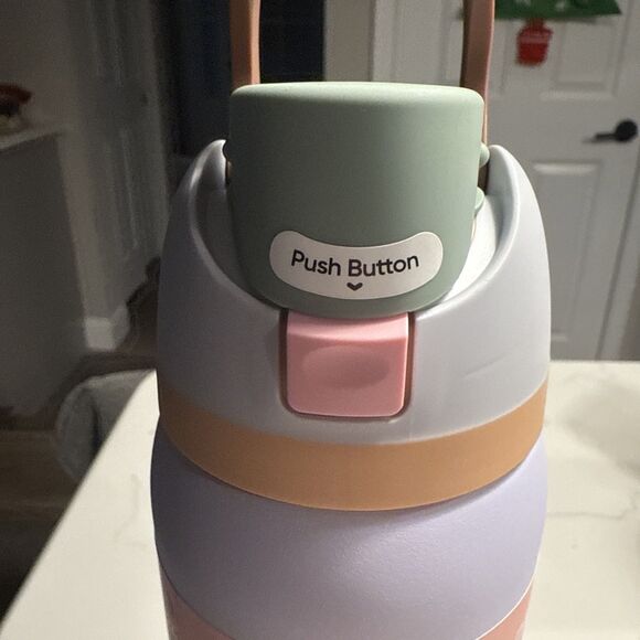 Owala 32 Oz FreeSip Stainless Steel Water Bottle - Periwinkle Twinkle - Picture 3 of 10